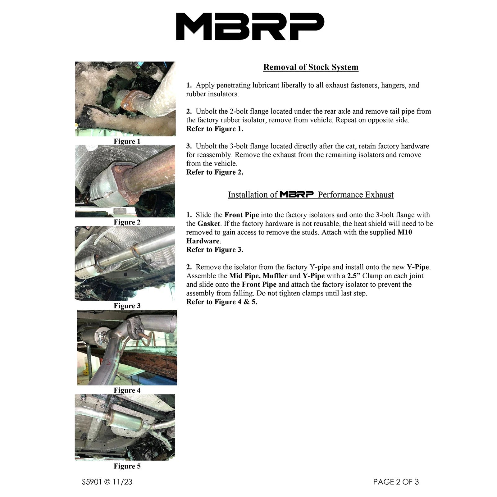 MBRP T304 SS 2.5in Cat-Back Dual Split Rear Exit Exhaust | Honda Ridgeline (21-22) (S5901304)