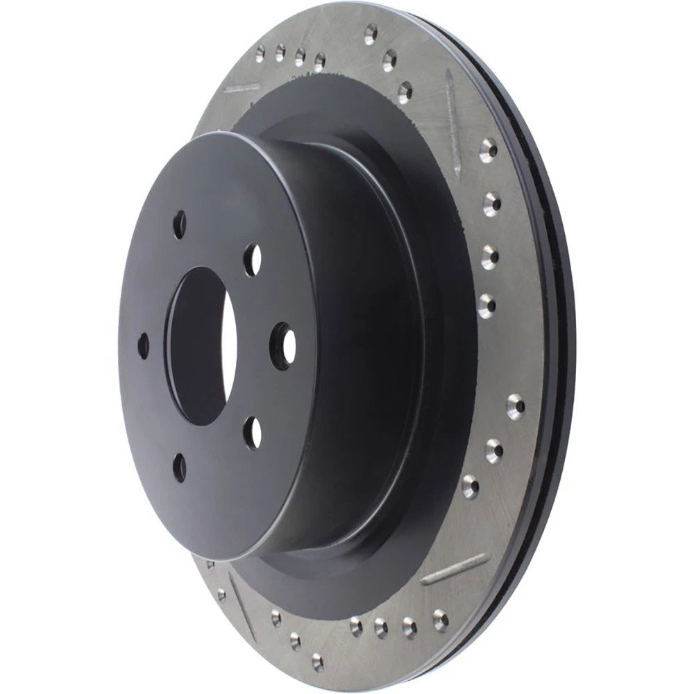 StopTech 127.42088L Rear Left Drilled Brake Rotor for 09-19 370Z / 09-18 Maxima