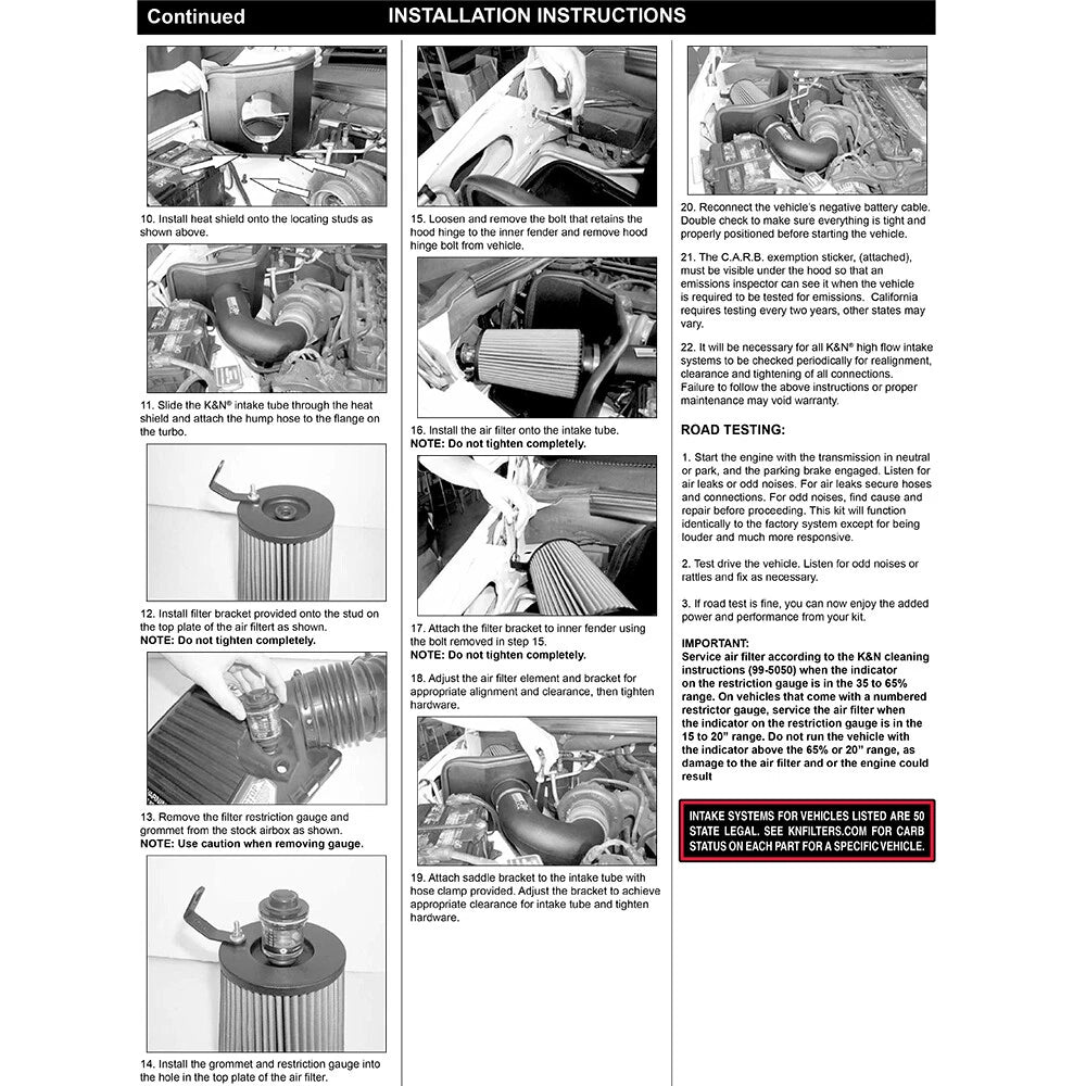 K&N Performance Intake Kit | Dodge Ram L6-5.9L Turbo DSL (94-02) (57-1525)