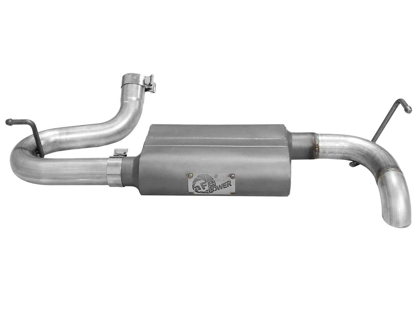 aFe 2.5in Aluminized Steel Axle-Back Hi-Tuck Exhaust | Jeep Wrangler F&R (07-17) (49-08046)