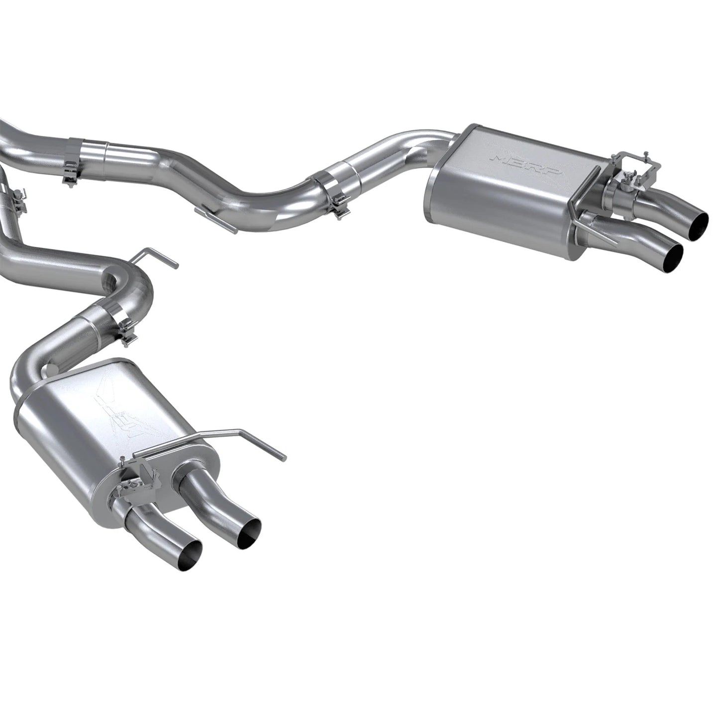 MBRP 3-Inch Race Quad Exit Cat-Back Exhaust | 2016 - 2020 Ford Mustang Shelby GT350/350R (S7201304)