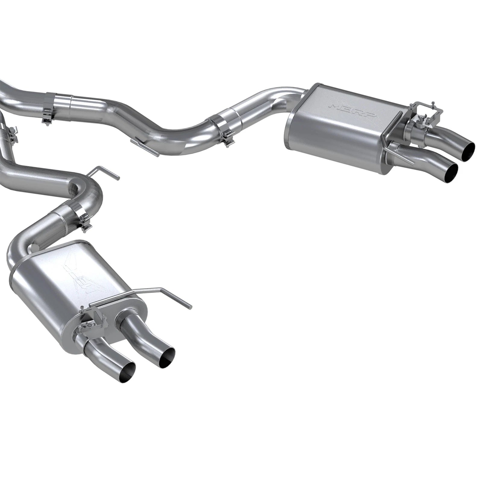 MBRP 3-Inch Race Quad Exit Cat-Back Exhaust | 2016 - 2020 Ford Mustang Shelby GT350/350R (S7201304)