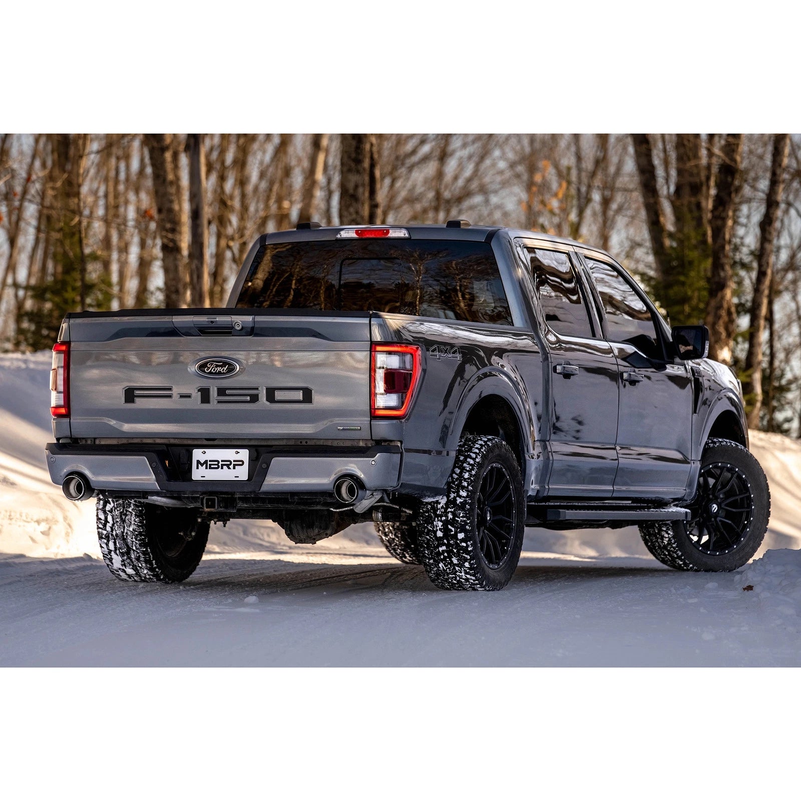 MBRP 5in OD Carbon Fiber Dual Rear Exit Cat Back Exhaust | Ford F150 (22-23) (S52683CF)