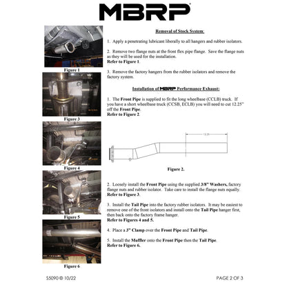 MBRP 3in Single Side Exit Pro Series Exhaust | Chevy Colorado 2.5/3.6L (17+) (S5090304)