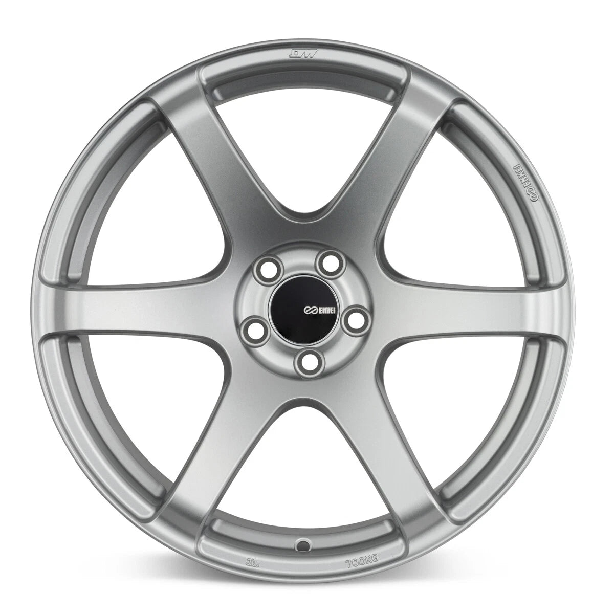 Enkei T6S Matte Silver | 18x8.5" +35mm | 5x114.3mm Wheel