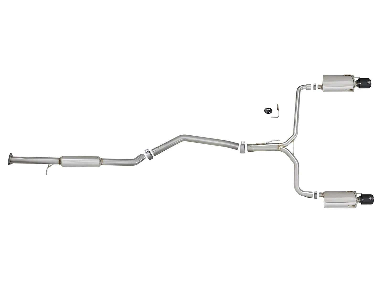 aFe Takeda 2-1/2in to 1-3/4in SS Dual Cat-Back Exhaust | Honda Accord 13-17 2.4L (49-36605-B)