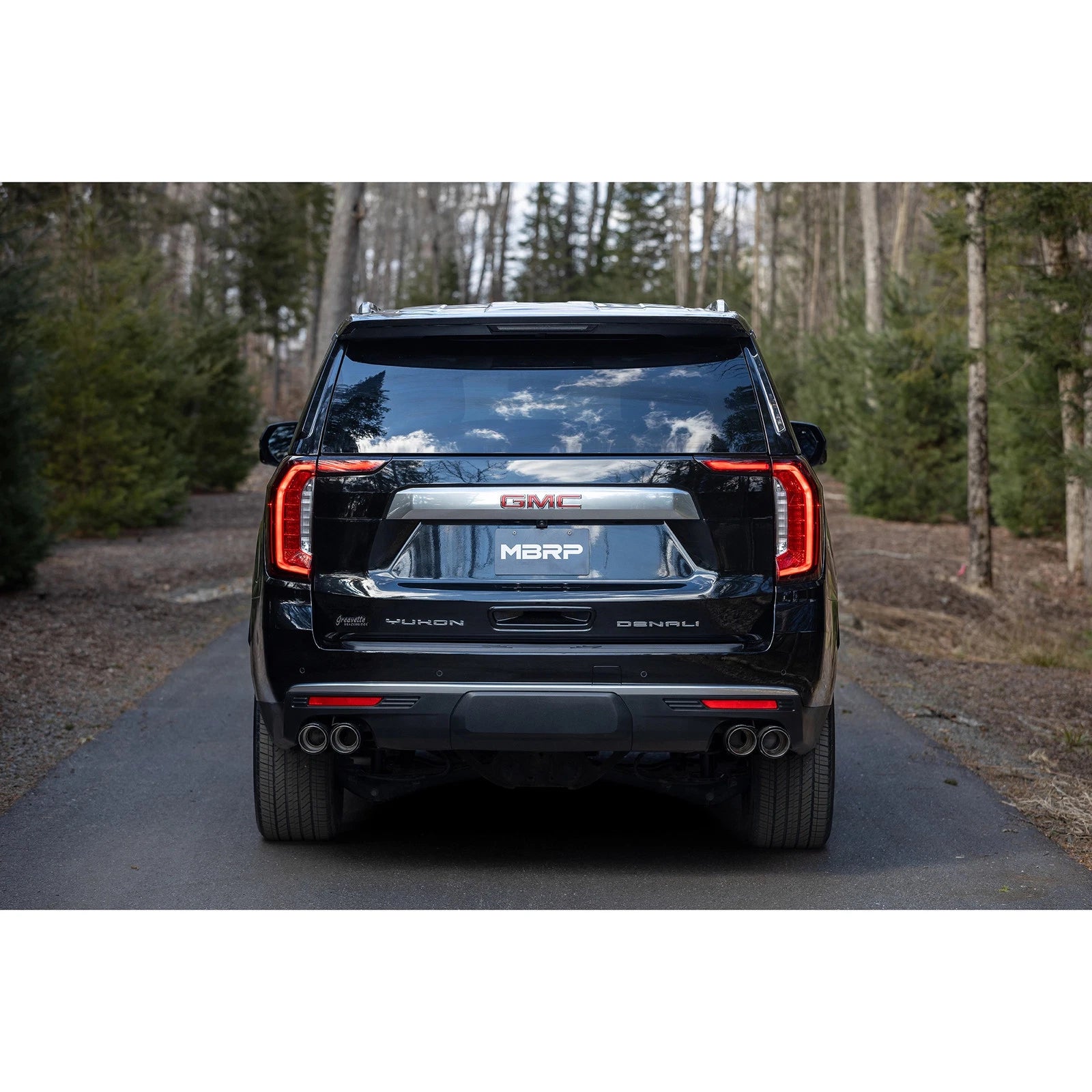 MBRP 3in Dual Split Cat-Back Exhaust w/ Quad Carbon Fiber Tips | Chevrolet Tahoe / GMC Yukon (21+) (S50573CF)