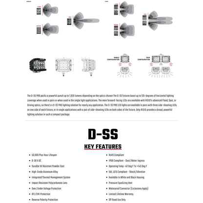 Rigid R-SS Pro Side Shooter Light | Universal (261213)