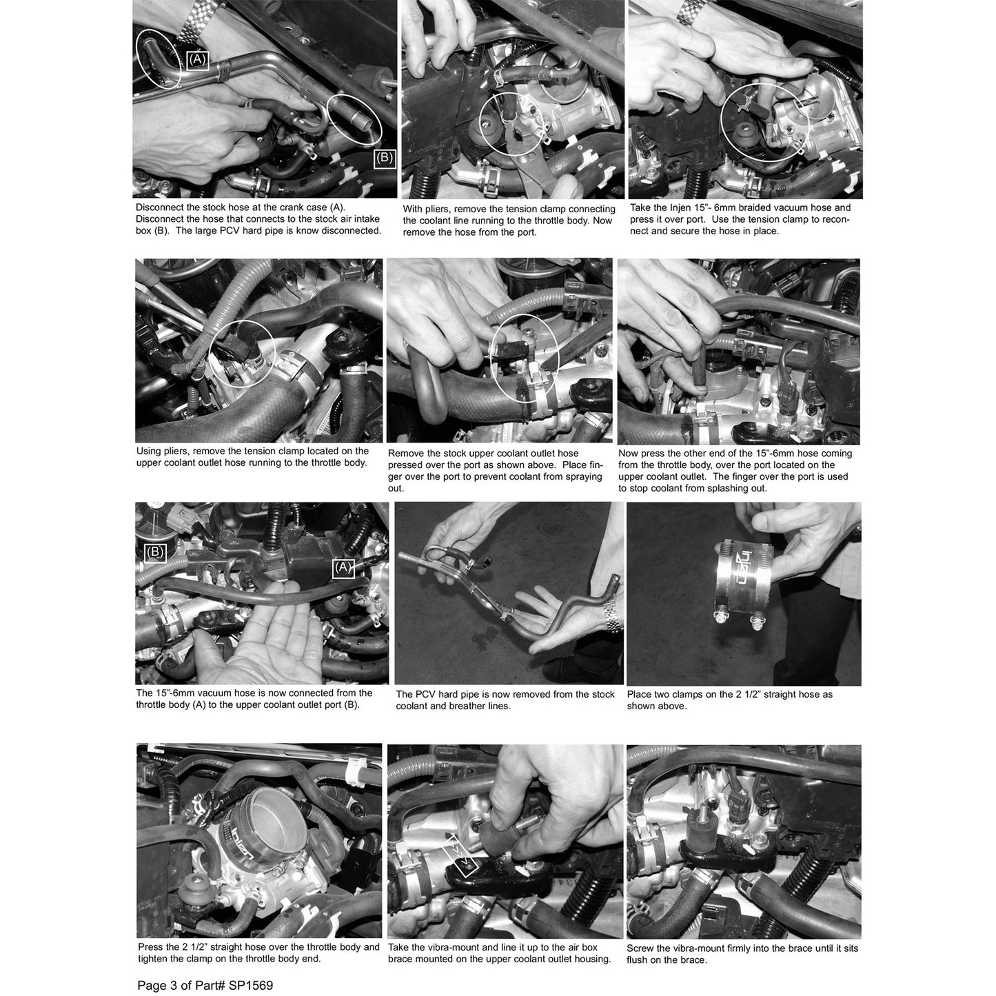 Injen Black Cold Air Intake System | Honda Civic EX 1.8L 4 Cyl. (06-09) Manual (SP1569BLK)