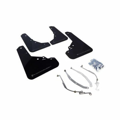 Rally Armor 12-18 Fiat 500 Black UR Mud Flap w/Grey Logo