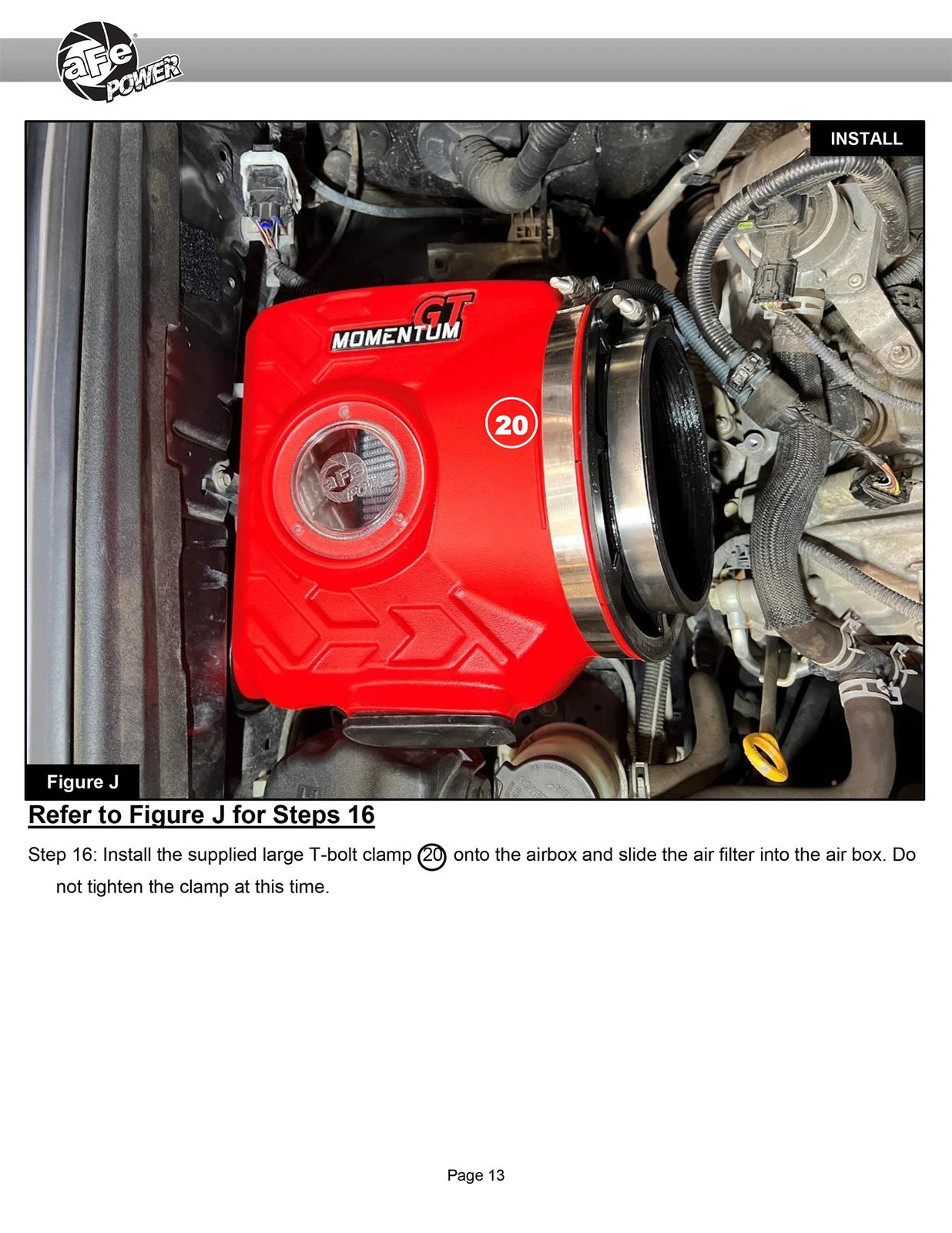 aFe Momentum GT Red Edition Cold Air Intake w/ Pro DRY S Filter | Toyota FJ Cruiser (07-23) (50-70095DR)