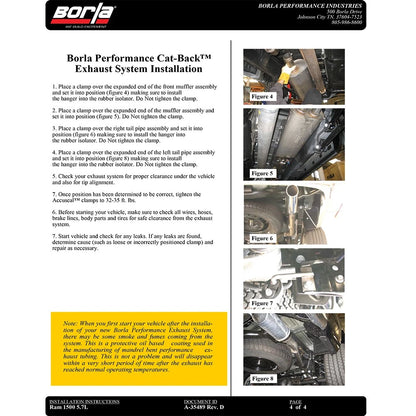 Borla Cat-Back Exhaust System - Touring | Multiple Fitments (140552)
