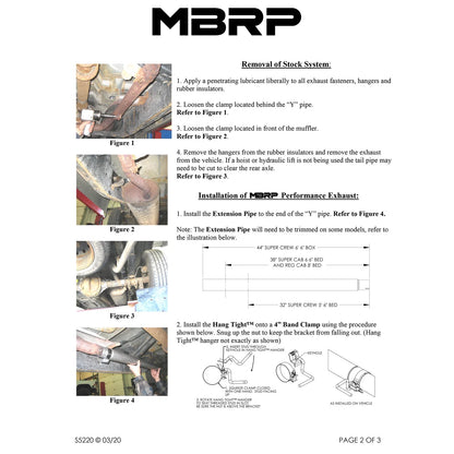 MBRP Armor Lite Cat Back Single Side Turn Down Aluminized Exhaust | Ford F150 (04-08) (S5220AL)