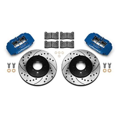 Wilwood DPHA Front Caliper & Rotor Kit Drilled Honda / Acura w/ 262mm OE Rotor - Competition Blue