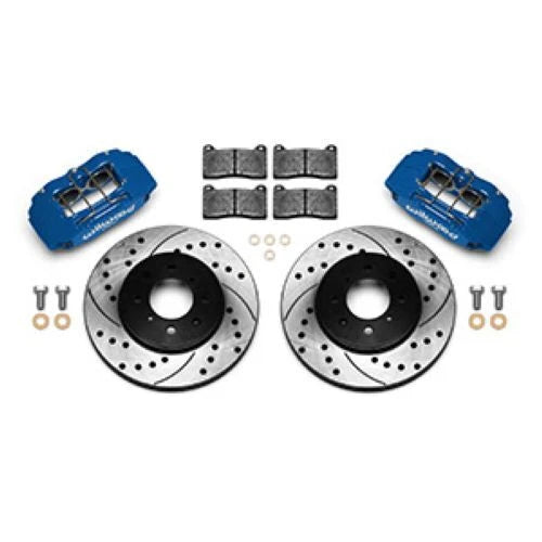 Wilwood DPHA Front Caliper & Rotor Kit Drilled Honda / Acura w/ 262mm OE Rotor - Competition Blue