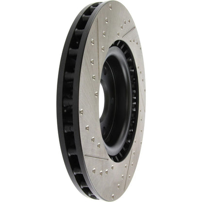 StopTech 127.42076L Front Left Drilled Brake Rotor for 2003-04 G35 / 03-08 350Z