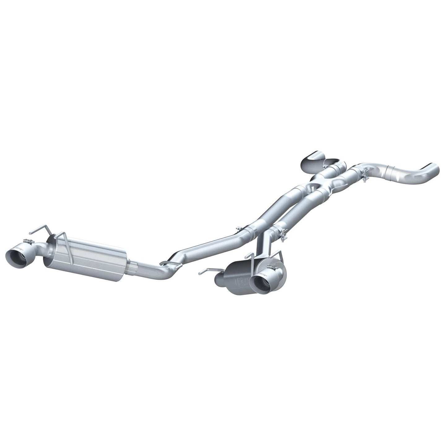 MBRP 2.5in. Dual Cat-Back Exhaust w/ Round Tips | Chevrolet Camaro V6 3.6L (2010) (S7020304)