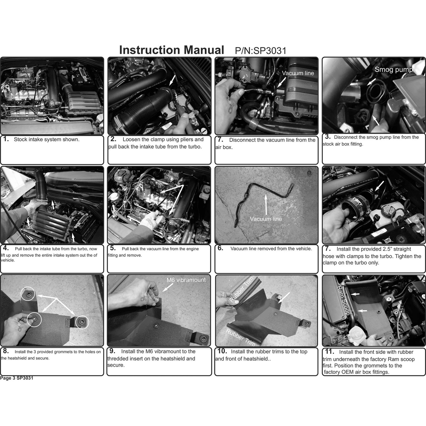 Injen 19-20 Volkswagen Jetta / Audi A3 Sportback e-tron Polished SP Short Ram Intake System | 2010-2019 VW Jetta / 2012-2020 Audi A3 (SP3031P)