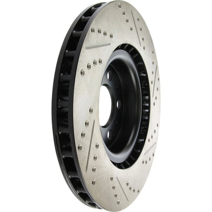 StopTech 127.39035R Front Right Drilled Disc Brake Rotor for 04-07 Volvo S60 V70