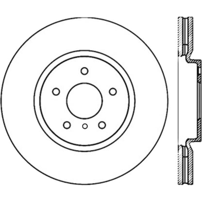StopTech Drilled & Slotted Sport Rotor - Front Right | Multiple Fitments (127.42100R)