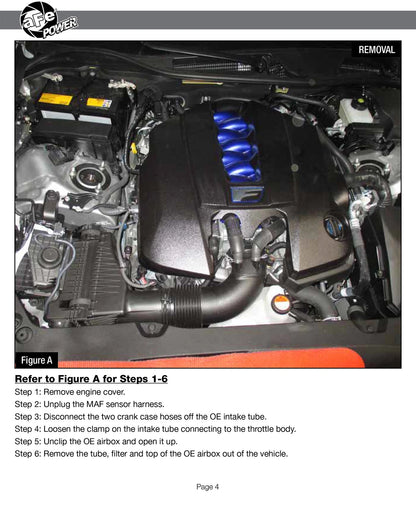 aFe Takeda Stage-2 Pro Dry S Cold Air Intake | Lexus RC F 5.0L V8 (15-17) (TR-2017L-D)