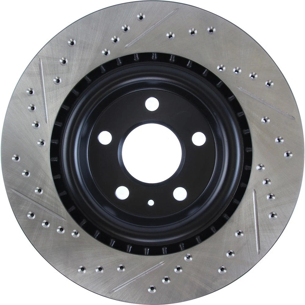 StopTech 127.33137L Rear Left Drilled Brake Rotor for 2010-19 S4 / 2015-20 Macan