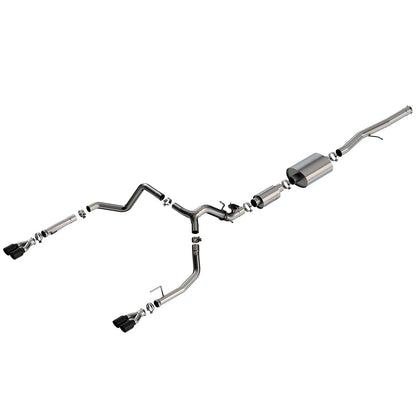 Borla 6.2L V8 S-Type Catback Exhaust w/ Simulator - Black Chrome | Chevrolet Silverado 1500 (24) (140994BC)