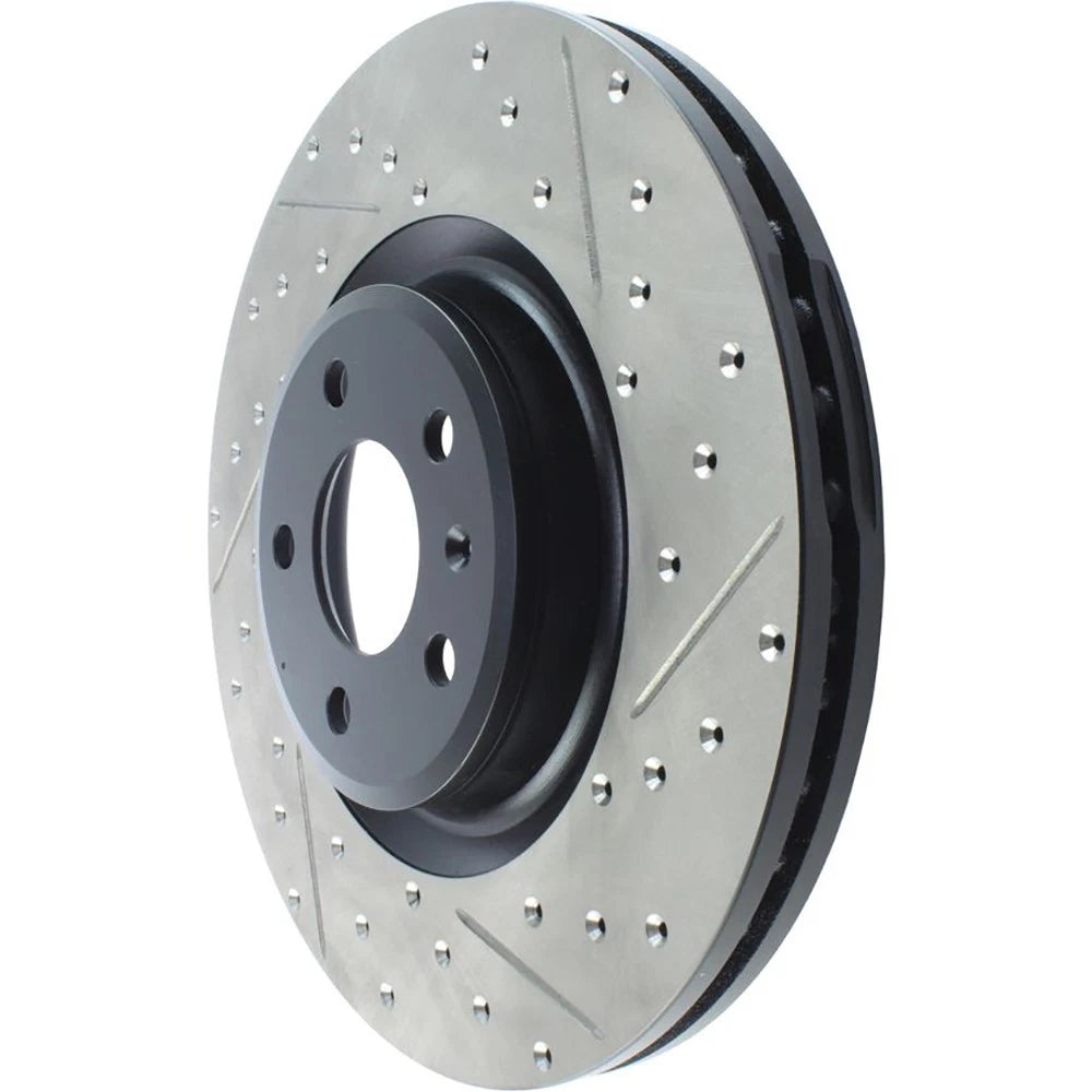 StopTech 127.33138L Front Left Drilled Brake Rotor for 12-19 Audi A6 / 12-17 S5