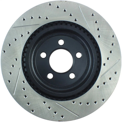 StopTech 127.63061R Front Right Drilled Slotted Brake Rotor for 2006-19 Charger