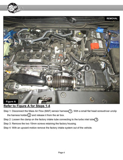 aFe Stage-2 Pro 5R Intake 7" Filter | Honda Civic I4 1.5L (16-19) (56-10008R)