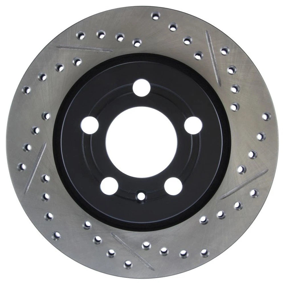 StopTech 127.33069L Rear Left Drilled Brake Rotor for 00-06 Audi TT / 02-06 Golf