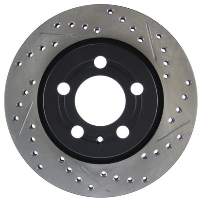 StopTech 127.33069L Rear Left Drilled Brake Rotor for 00-06 Audi TT / 02-06 Golf
