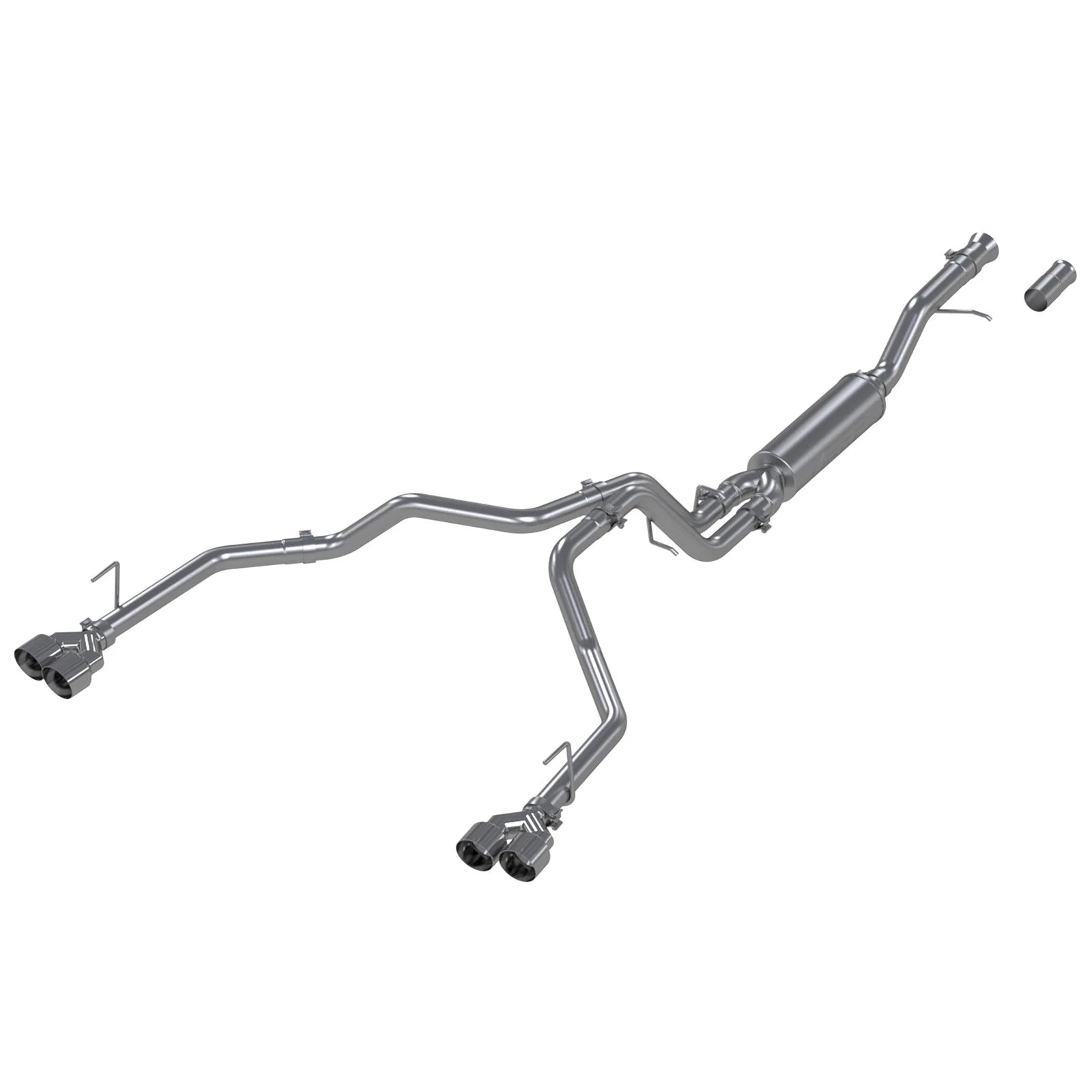 MBRP 3in Dual Split Cat-Back Exhaust w/ Quad Tips | Chevrolet Tahoe / GMC Yukon (21+) (S5057AL)