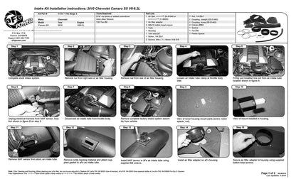 aFe MagnumFORCE Stage-2 P5R Intake | Chevrolet Camaro (10-11) V8 6.2L (54-11762)