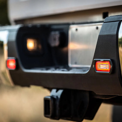 Rigid Industries Rigid SR-L Series LED Light Pod - Red Halo / Surface / Pair (RIG53122)