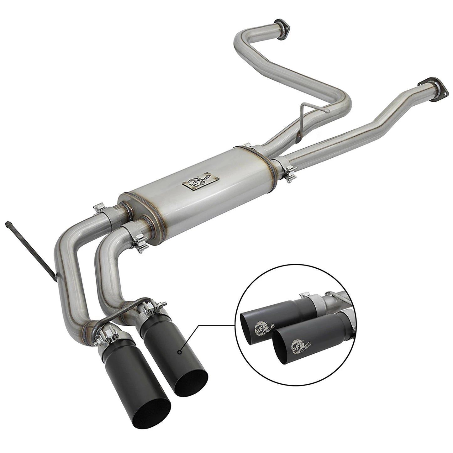 aFe Rebel Series 2-1/2 SS Cat-Back Exhaust | Nissan Titan V8 5.6L (16-17) (49-46126-B)