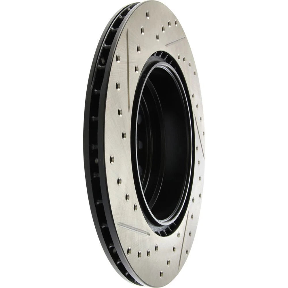 Stoptech Slotted And Drilled Rear Brake Rotor | 2006 BMW 330 and 2007-2009 BMW 335 (127.34080L)