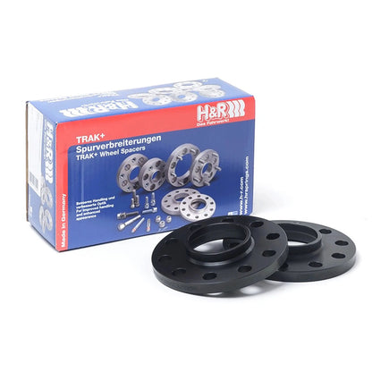 H&R 3655668SW DR Black 18 mm Wheel Spacers Kit Pair for 08-25 Audi / 15-24 Macan