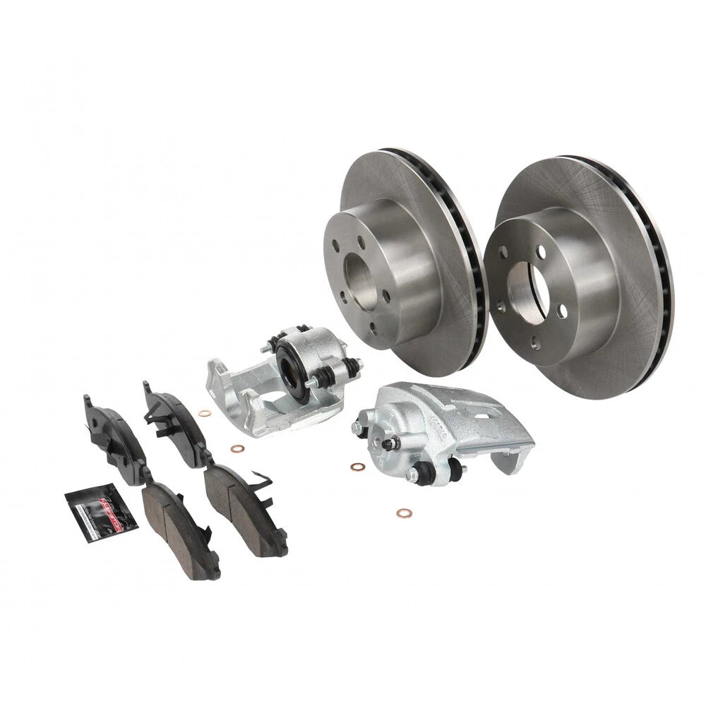 PowerStop Front Brake Kit with Calipers | 1990–1999 Jeep Cherokee (KCOE2119)