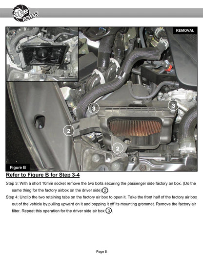aFe Takeda Stage-2 Pro 5R Cold Air Intake | Infiniti Q50/Q60 V6-3.0L (16-19) (56-10004R)
