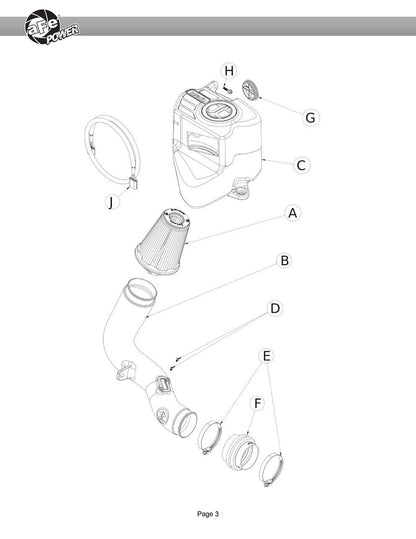 aFe 6" Takeda Intake System w/ Pro 5R Filter | Subaru Forester 14-18 H4-2.0L (56-70049R)