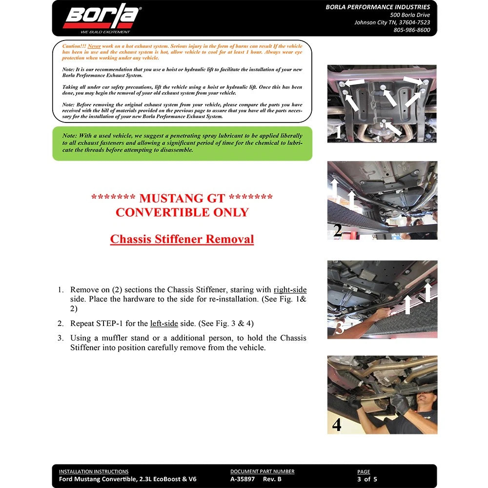 Borla Axle-Back Exhaust System - ATAK | Multiple Fitments (11939)