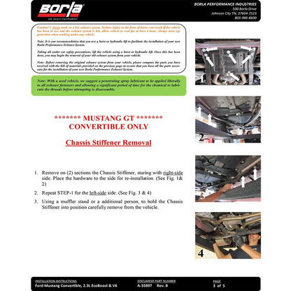 Borla Axle-Back Exhaust System - ATAK | Multiple Fitments (11939)