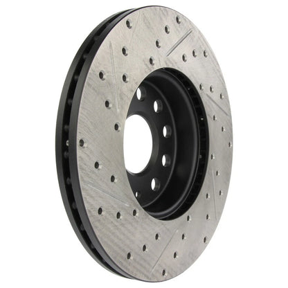 StopTech 127.33110L Front Left Drilled Brake Rotor for 10-19 A3 / 05-19 VW Jetta