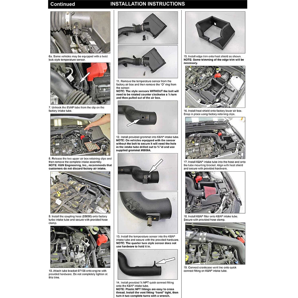 K&N 13-15 Ford Fusion 2.0L Performance Intake Kit | Ford Fusion (13-15) (57-2585)