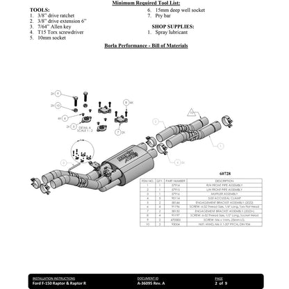 Borla ATAK 3in Catback Exhaust | Ford F-150 Raptor R (23-24) (60737)