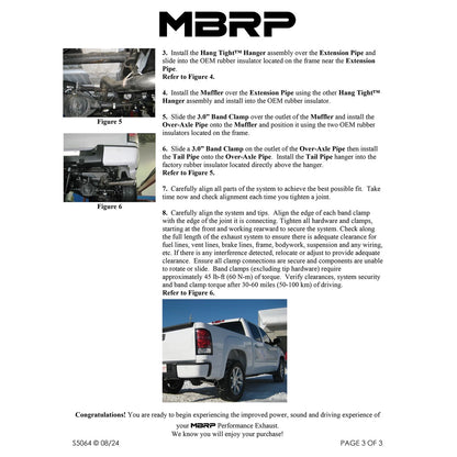 MBRP 3in. Cat-Back Single Side Exit Exhaust | Chevrolet/GMC 1500 Denali (07-09) (S5064AL)