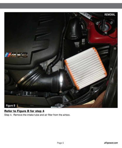 aFe Black Series Stage-2 Carbon Fiber Cold Air Intake | BMW M3 (08-13) E9X V8 (51-31662-C)