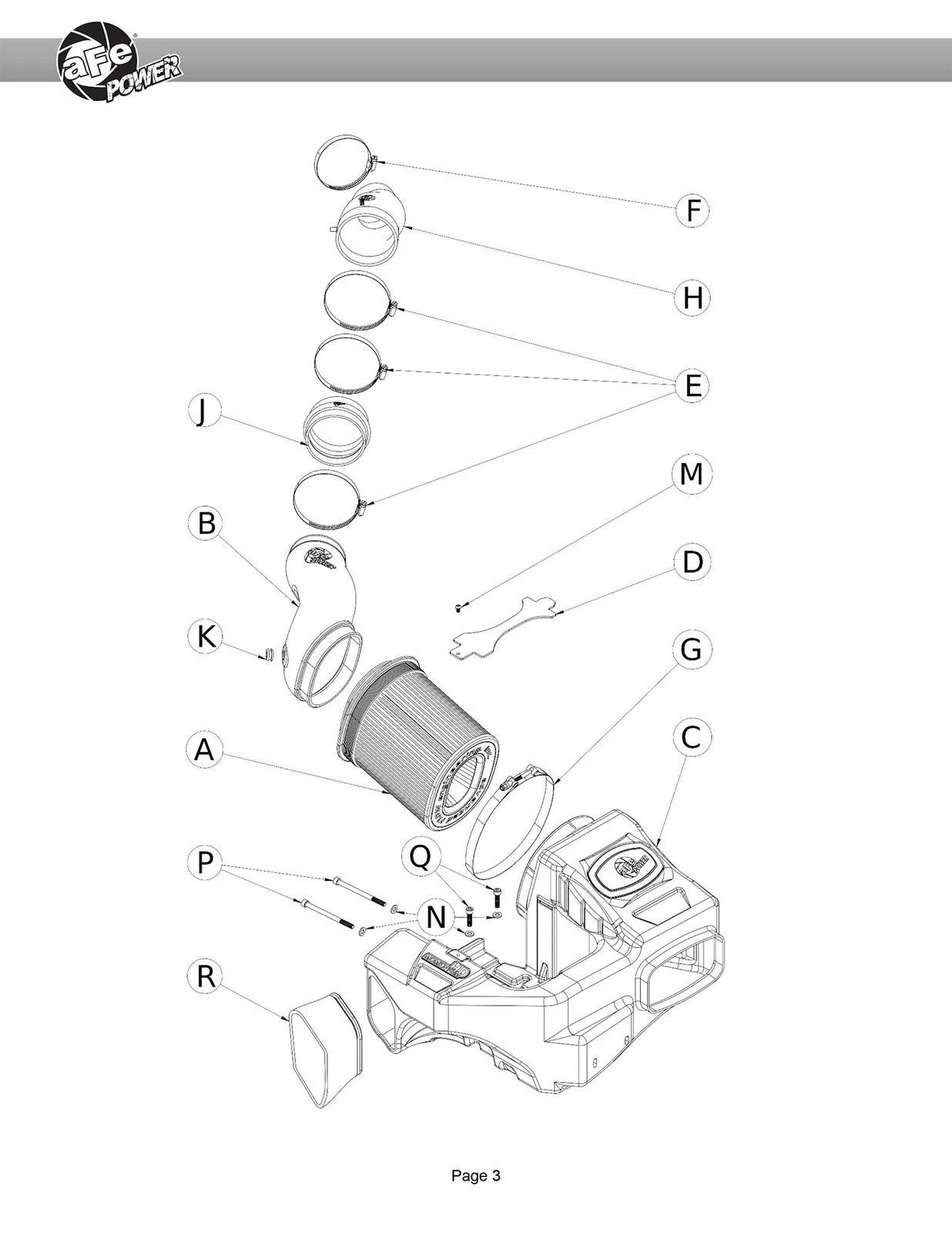 aFe Momentum HD Cold Air Intake | Ford F-250/350 99-03 (50-73002)