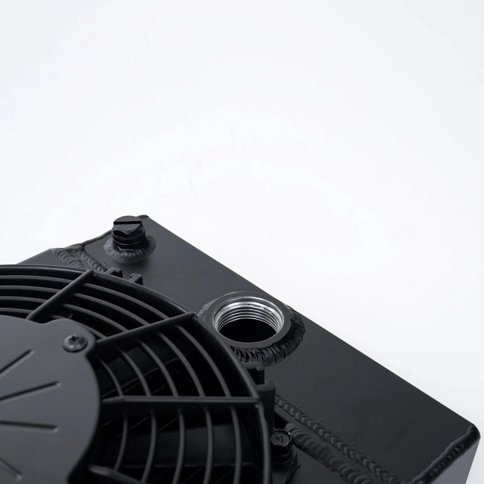 CSF Cooling Radiator KING COOLER | Drag Race Includes 9-inch SPAL Fan (black)